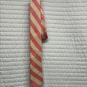 Bonobos Pink and Tan Diagonal Striped Tie